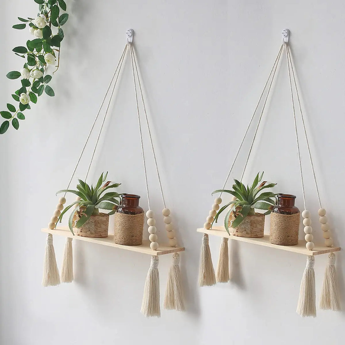 Macrame Wall Hanging Shelf For Home Decor
